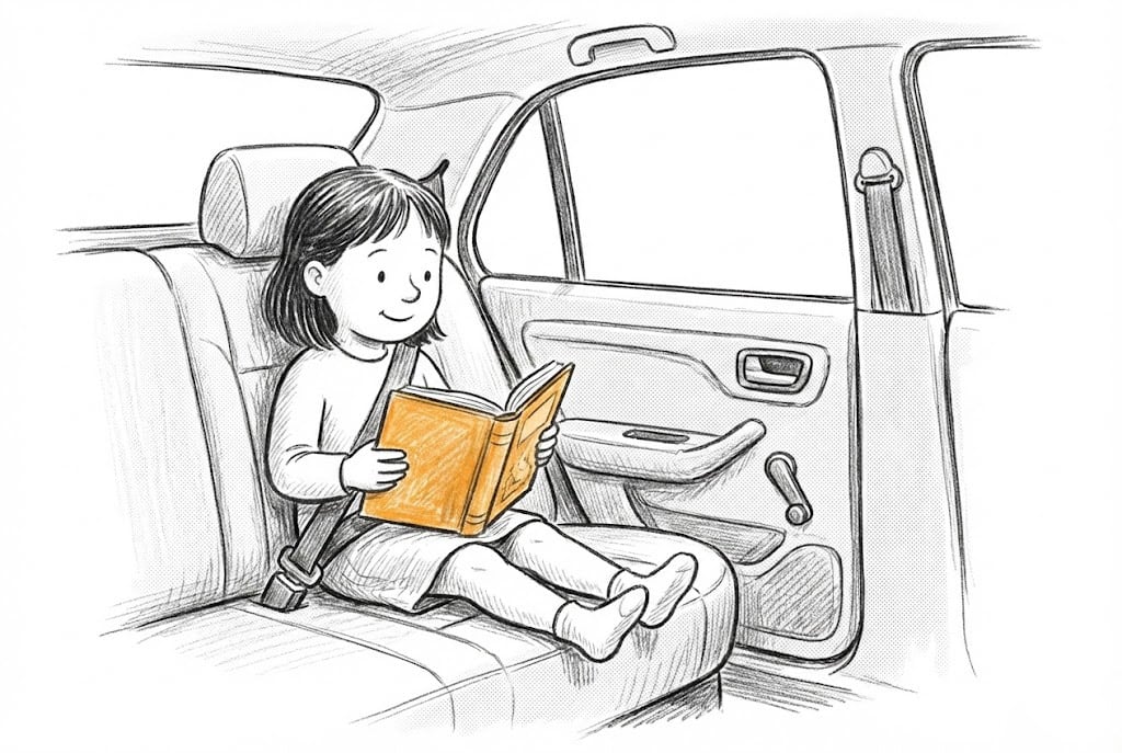 Reading in the car