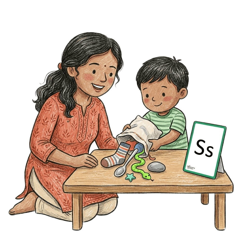 Letter-sound treasure hunt