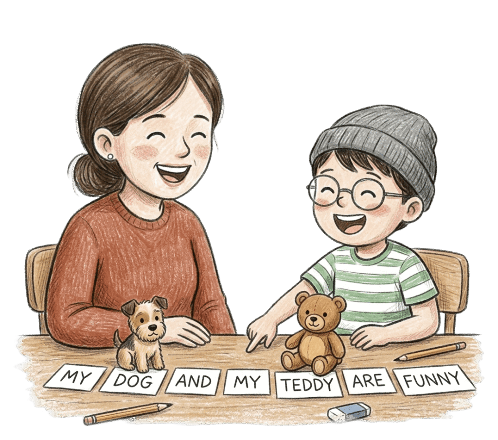 Silly sentence builder