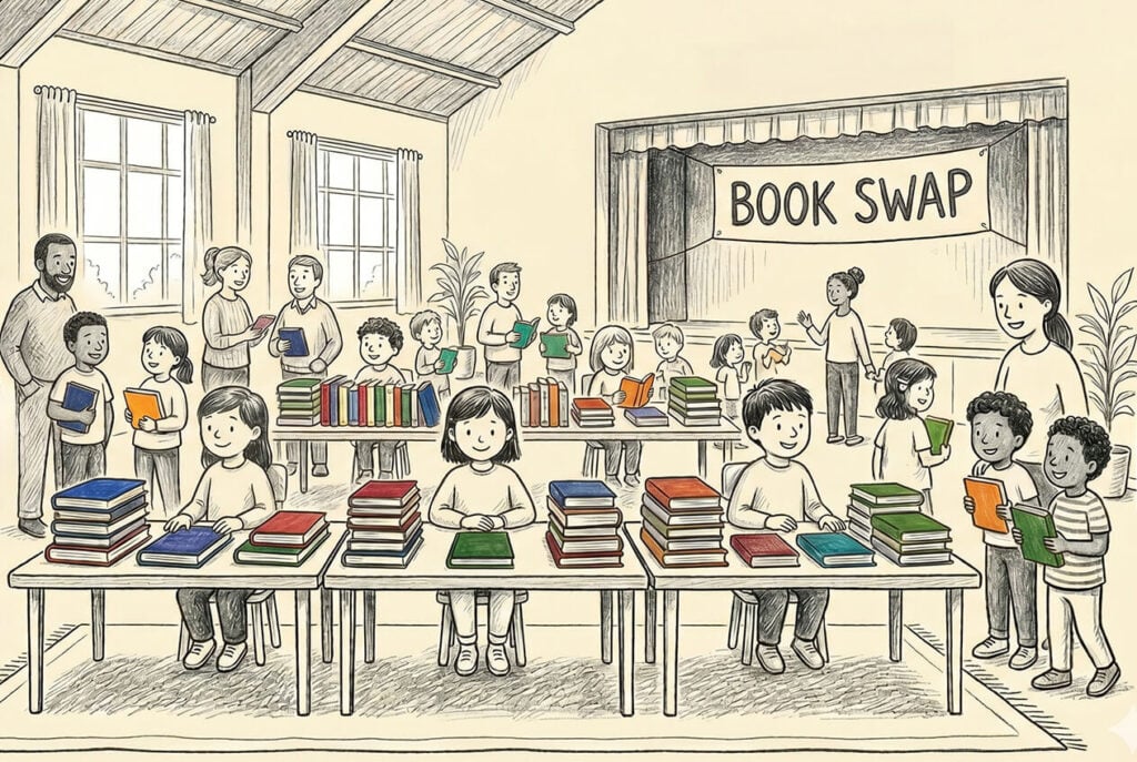 How to host a children’s book swap
