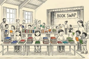 How to host a children’s book swap