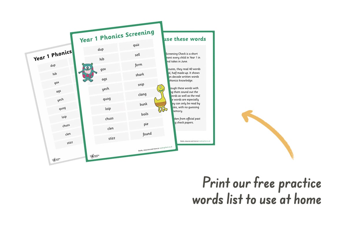 Download our free printable practice words list