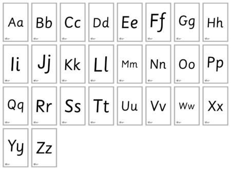 Alphabet Flashcards - Detail 2