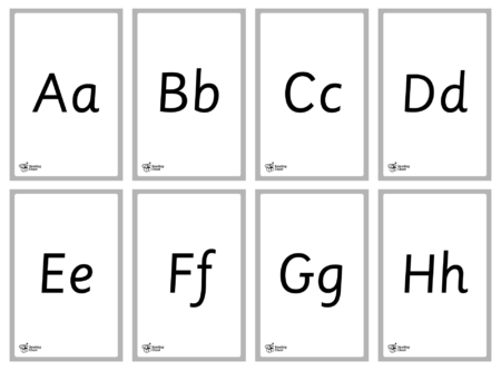 Alphabet Flashcards - Black & White