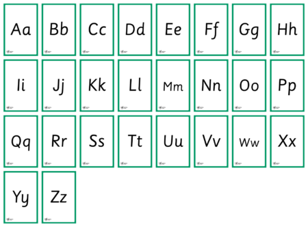 Alphabet Flashcards - Detail 1