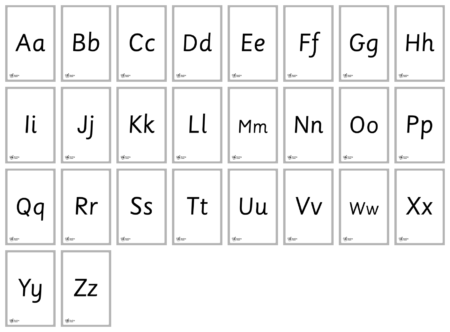 Alphabet Flashcards - Detail 2