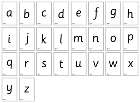 Alphabet Flashcards (Lower Case) - Detail 2