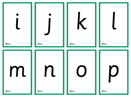 Alphabet Flashcards (Lower Case) - Detail 3