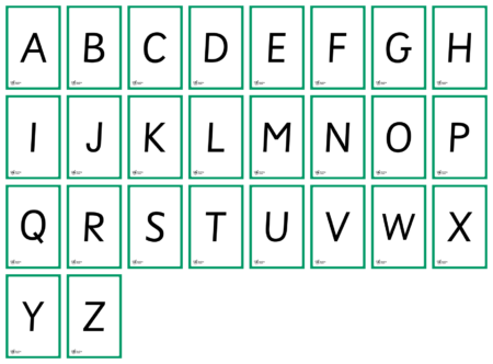 Alphabet Flashcards (Upper Case) - Detail 1