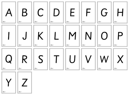 Alphabet Flashcards (Upper Case) - Detail 2