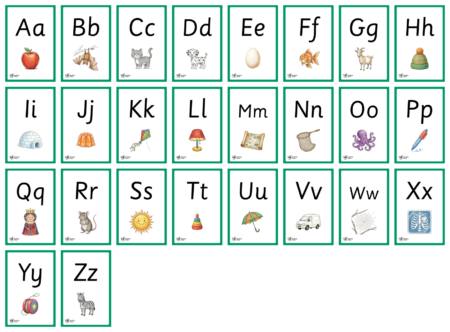 Alphabet Picture Flashcards - Detail 1