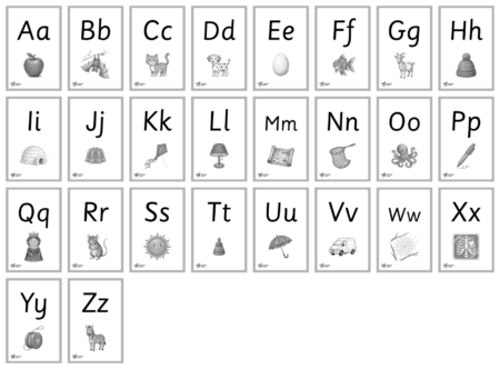 Alphabet Picture Flashcards - Detail 2