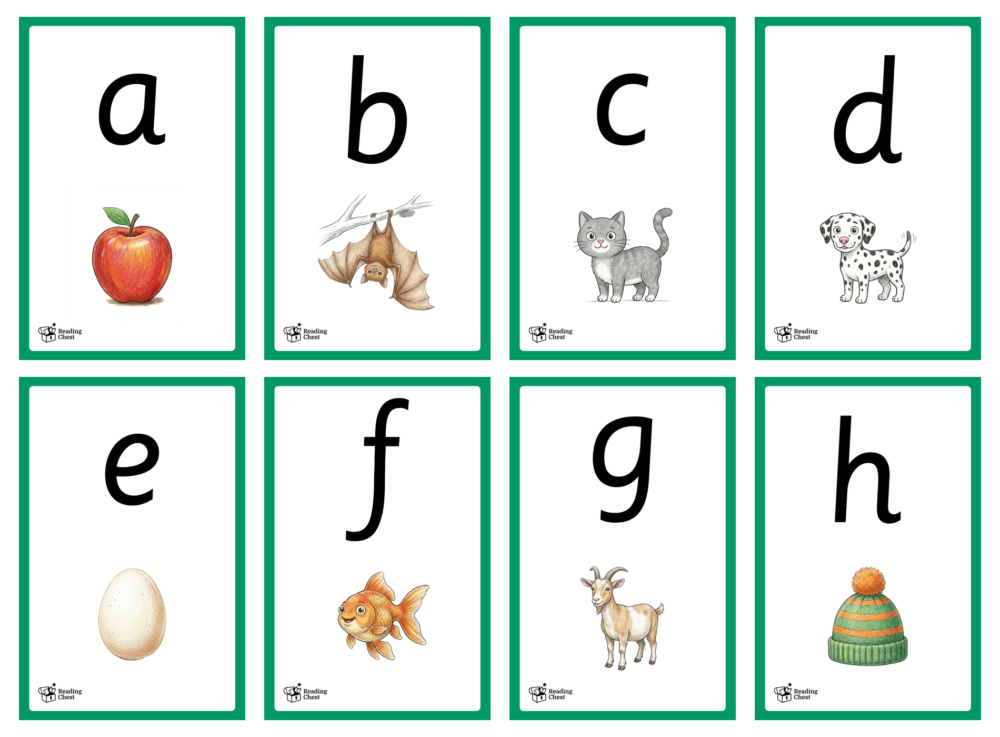 Alphabet Picture Flashcards (Lower Case)