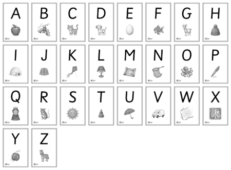 Alphabet Picture Flashcards (Upper Case) - Detail 2