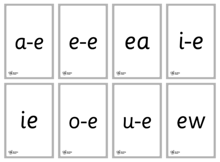 Alternative Spellings Flashcards - Black & White