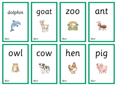 Animal Phonics Flashcards - Detail 3