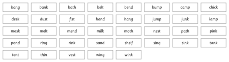CVCC Word Cards - Detail 2