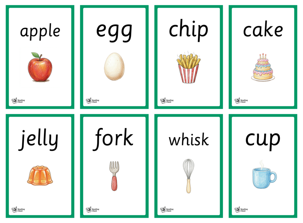 Food Phonics Flashcards