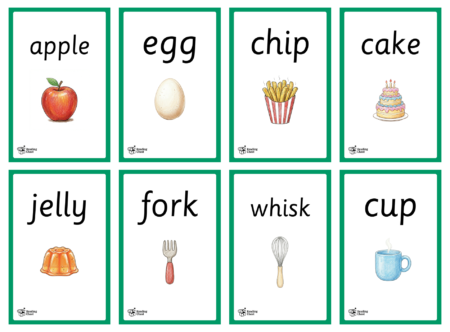 Food Phonics Flashcards