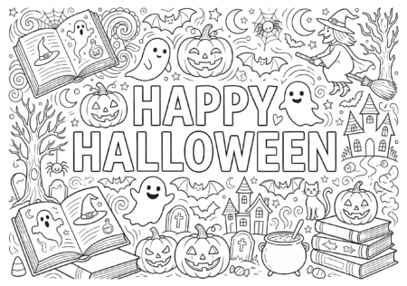 Halloween Colouring