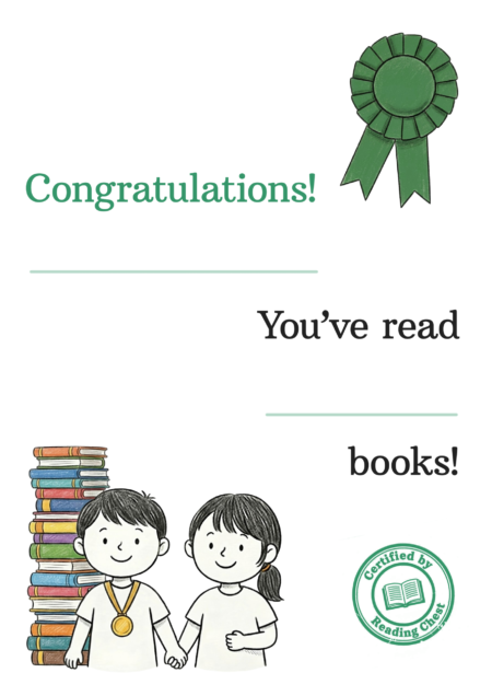 Reading Milestone Certificate