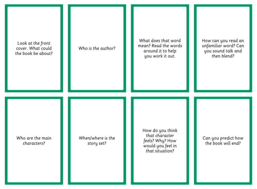 Reading Prompt Cards