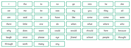 Tricky Word Cards - Detail 1