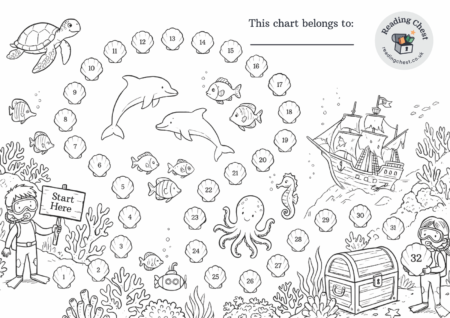 Underwater Star Chart - Black & White